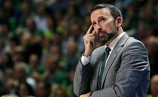 Joan Plaza, en un partido de esta temporada.