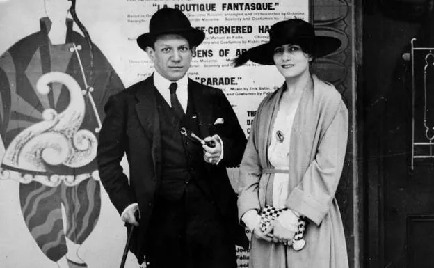 Pablo Ruiz Picasso y Olga Khokhlova se casaron el 12 de julio de 1918. 