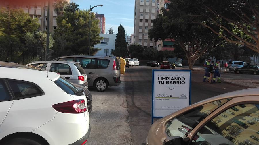 Baldeo en calle Río Guadiana (Los Corazones). 