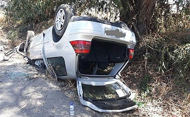 Un héroe de once años rescata a su familia tras un accidente de coche en Almonte