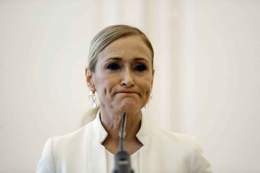 La expresidenta de la Comunidad de Madrid Cristina Cifuentes. 