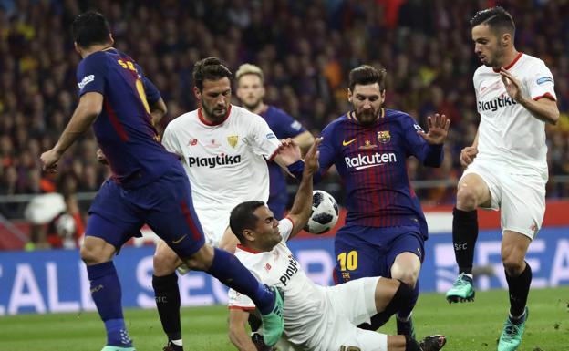 Sevilla y Barcelona, en la última final de Copa del Rey. 