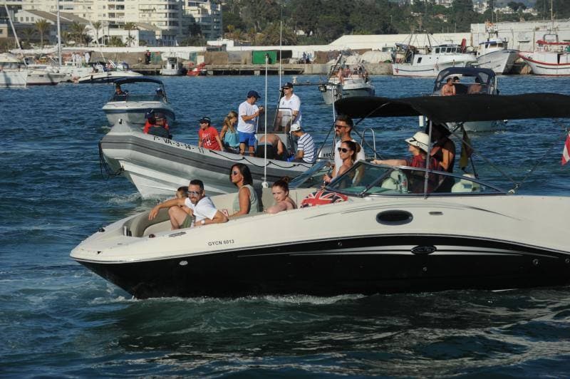 La reina de los mares, embarcada en Marbella