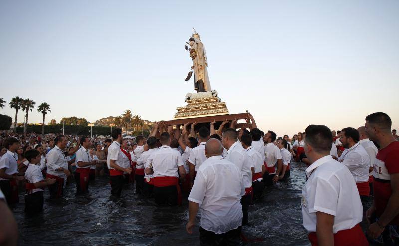 Celebración de la festividad y procesión en El Palo