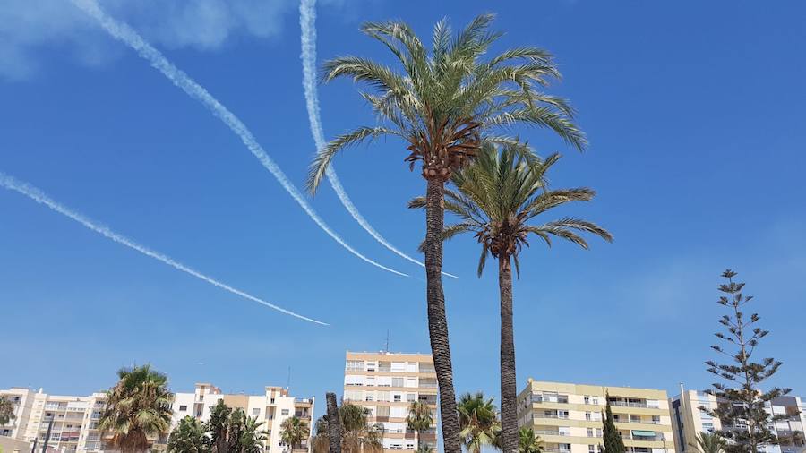 Las aeronaves se preparan para el espectáculo del domingo 29