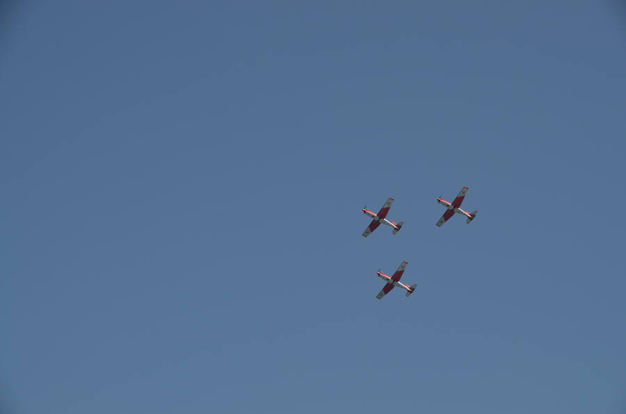 Las aeronaves se preparan para el espectáculo del domingo 29