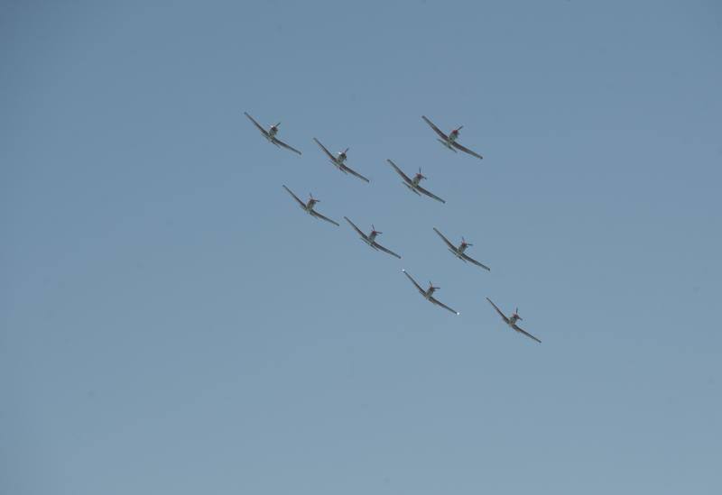 Torre del Mar acoge este festival aéreo internacional con 40 aeronaves de cuatro países diferentes 