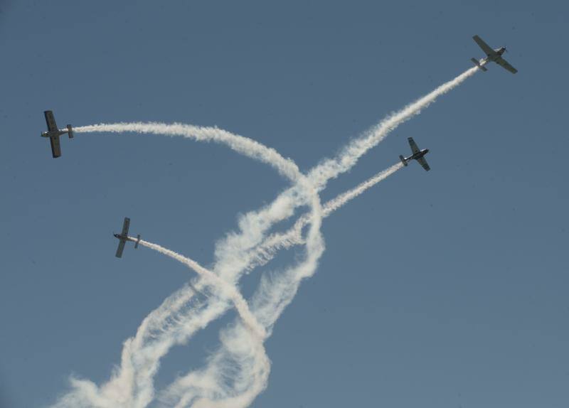 Torre del Mar acoge este festival aéreo internacional con 40 aeronaves de cuatro países diferentes 