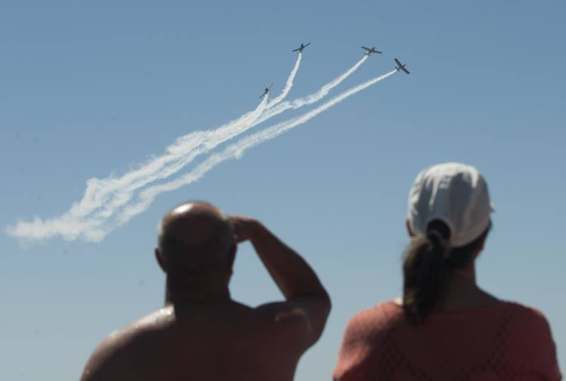 Torre del Mar acoge este festival aéreo internacional con 40 aeronaves de cuatro países diferentes 