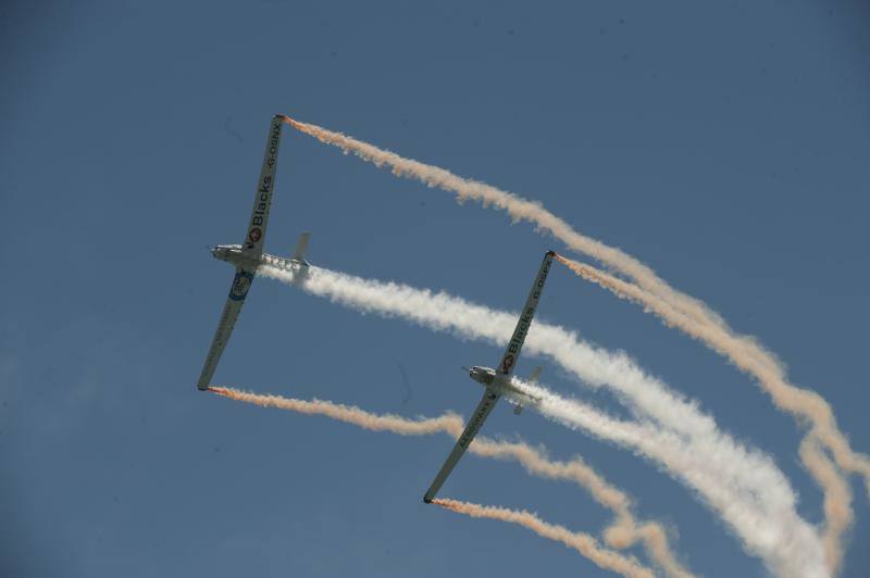 Torre del Mar acoge este festival aéreo internacional con 40 aeronaves de cuatro países diferentes 