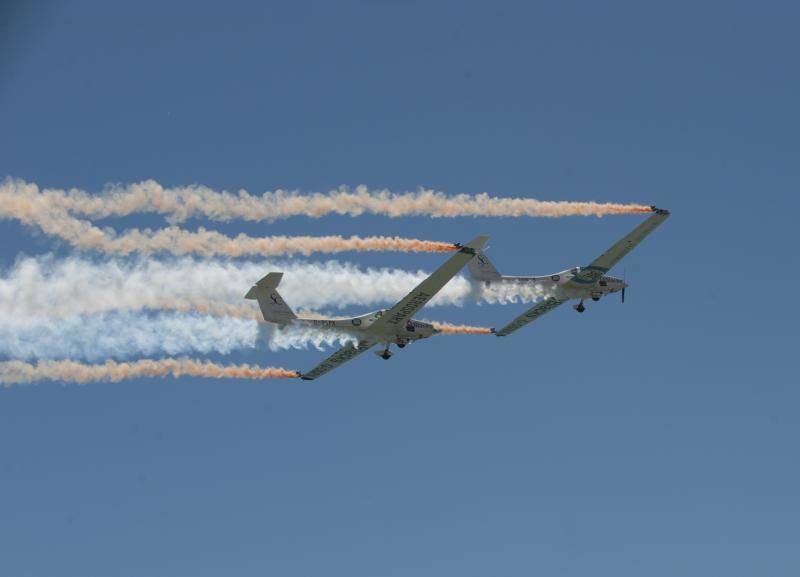 Torre del Mar acoge este festival aéreo internacional con 40 aeronaves de cuatro países diferentes 