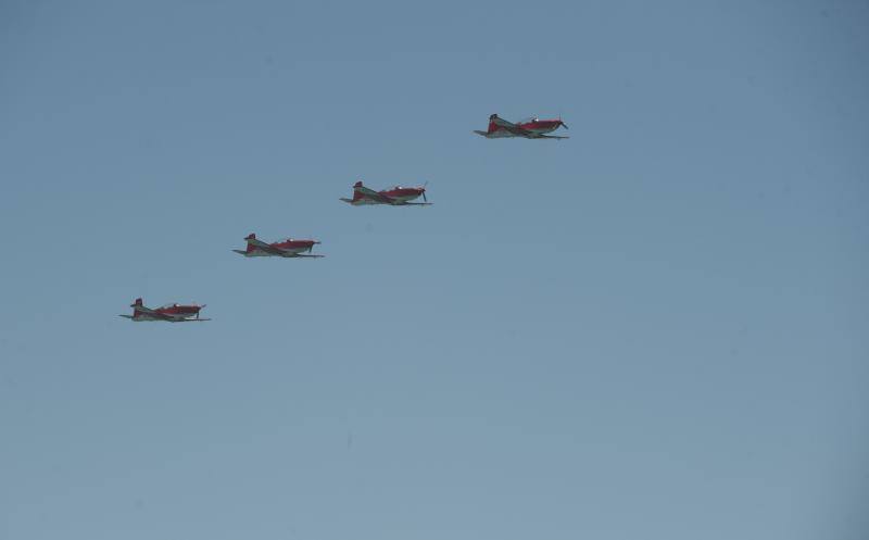 Torre del Mar acoge este festival aéreo internacional con 40 aeronaves de cuatro países diferentes 