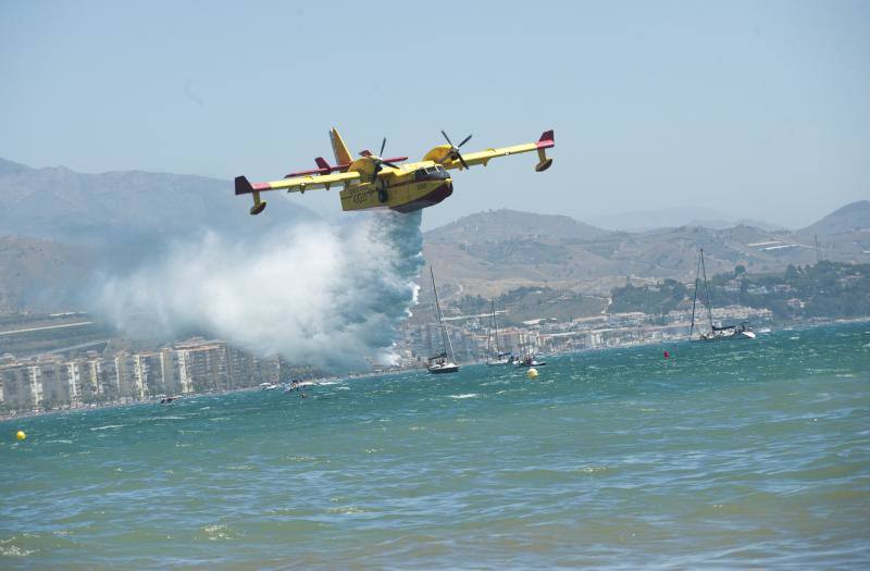 Torre del Mar acoge este festival aéreo internacional con 40 aeronaves de cuatro países diferentes 