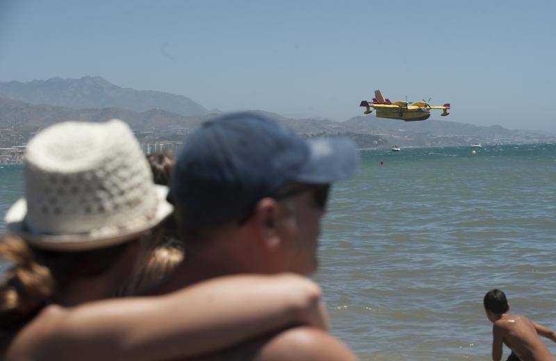 Torre del Mar acoge este festival aéreo internacional con 40 aeronaves de cuatro países diferentes 