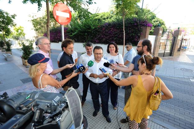 Heredia, ayer, durante su encuentro con la prensa en Marbella. 