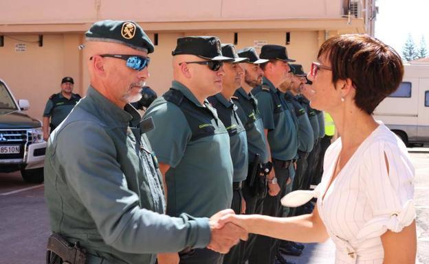 La Subdelegada del Gobierno en Málaga, María Gámez, en el acto.