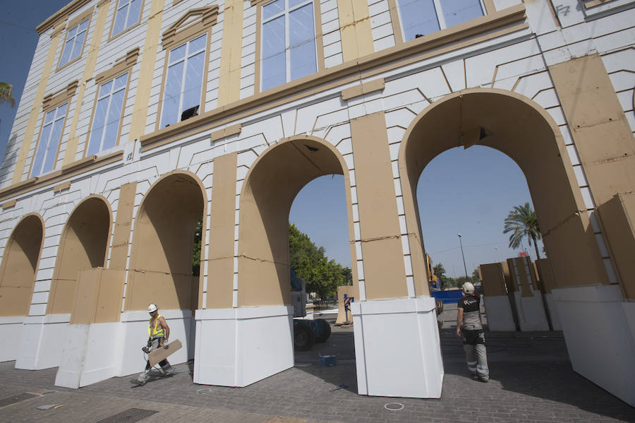 Cuenta atrás para la Feria de Málaga 2018 y en el Real del Cortijo de Torres se trabaja para que todo esté a punto.