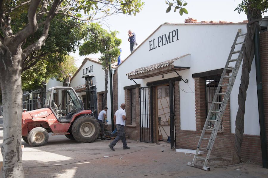 Cuenta atrás para la Feria de Málaga 2018 y en el Real del Cortijo de Torres se trabaja para que todo esté a punto.