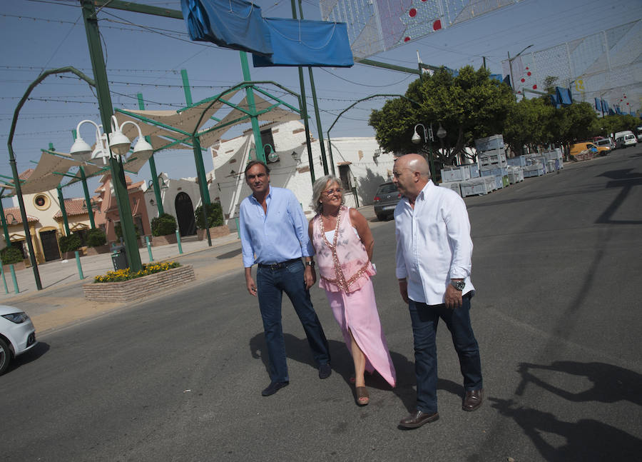 Cuenta atrás para la Feria de Málaga 2018 y en el Real del Cortijo de Torres se trabaja para que todo esté a punto.