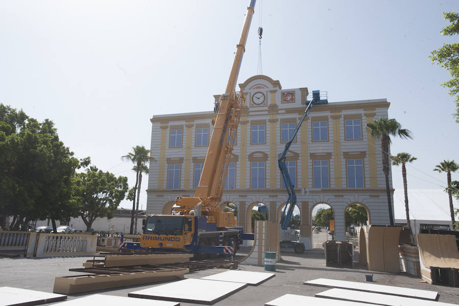 Cuenta atrás para la Feria de Málaga 2018 y en el Real del Cortijo de Torres se trabaja para que todo esté a punto.