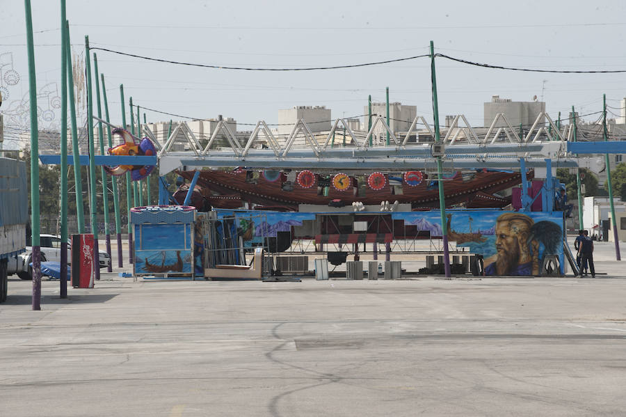 Cuenta atrás para la Feria de Málaga 2018 y en el Real del Cortijo de Torres se trabaja para que todo esté a punto.