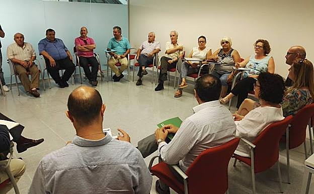 Un momento de la reunión. 