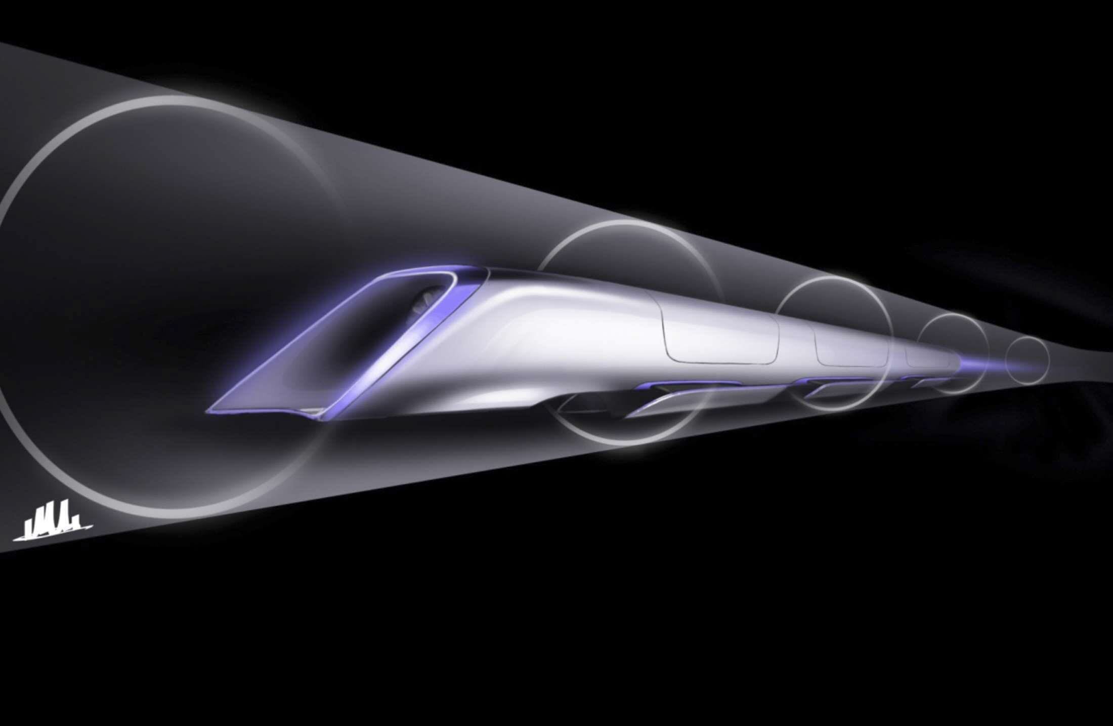 Recreación del sistema de transporte hyperloop de Elon Musk 