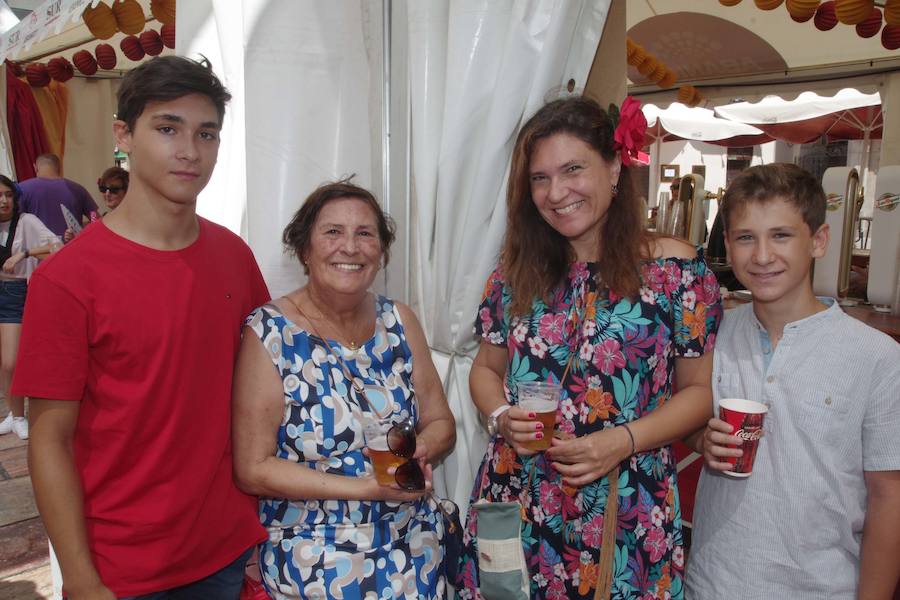 Alejandro Jiménez, Dulce Rodríguez, Sonia Sánchez y Manuel Jiménez, desde Mérida y Málaga.