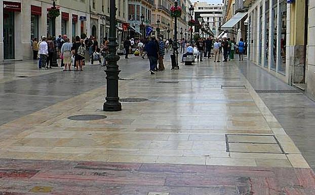 En la calle Larios hay 19 tipos diferentes de rocas naturales