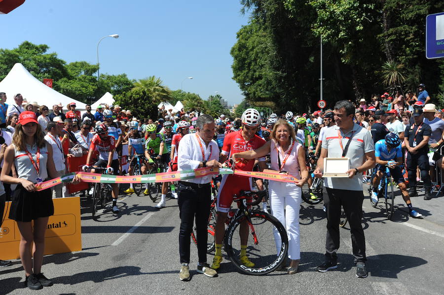 Málaga es protagonista en la Vuelta Ciclista España 2018. La etapa inicial y hasta otras tres tocan tierras malagueñas en una edición en la que hasta la canción oficial es de una malagueña. Aquí recogemos las mejores imágenes del paso por Málaga