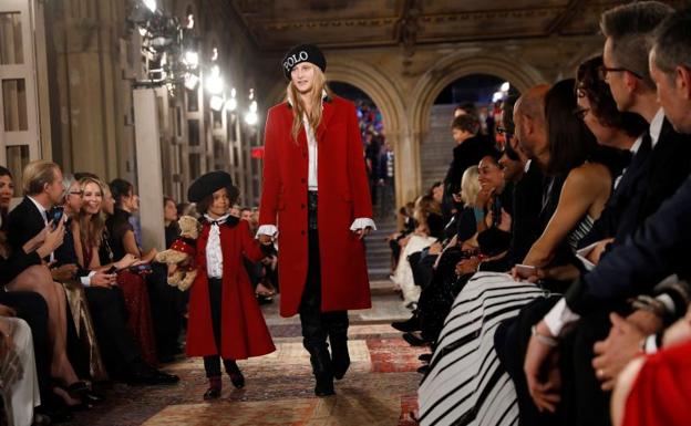 Una imagen del desfile de Ralph Lauren.