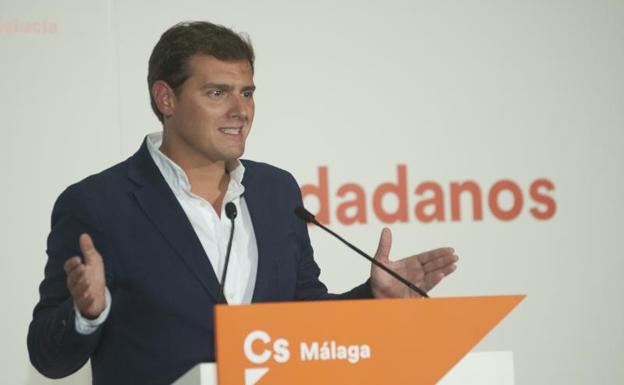 Albert Rivera, hoy en Málaga.