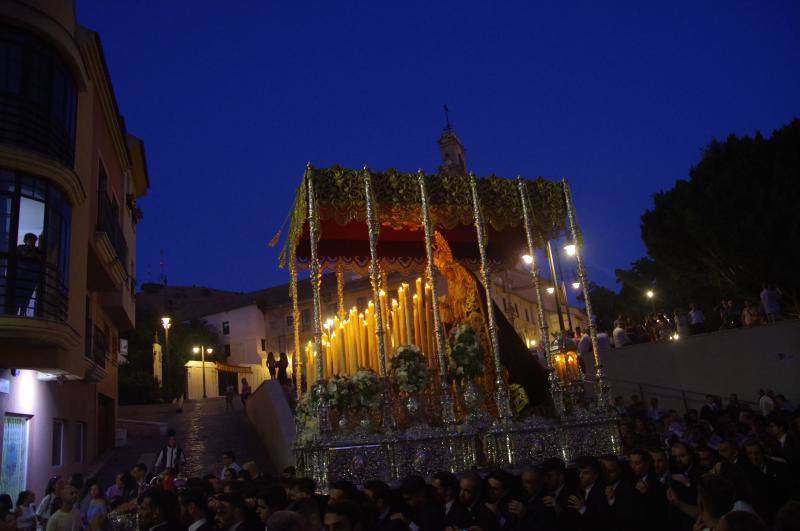 La imagen realizó un rosario vespertino extraordinario por los 800 años de la orden mercedaria