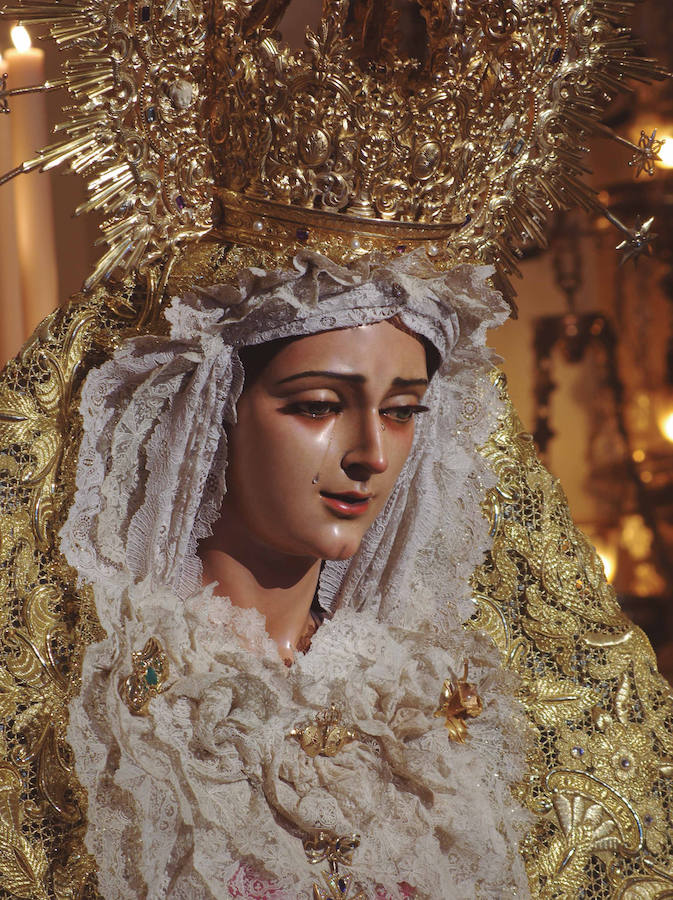 La muestra, organizada por la junta provincial de la Asociación Española contra el Cáncer (AECC), reúne en la calle Larios 45 fotos de Eduardo Nieto de las Vírgenes de Semana Santa y de la Patrona de Málaga. Más información  aquí .