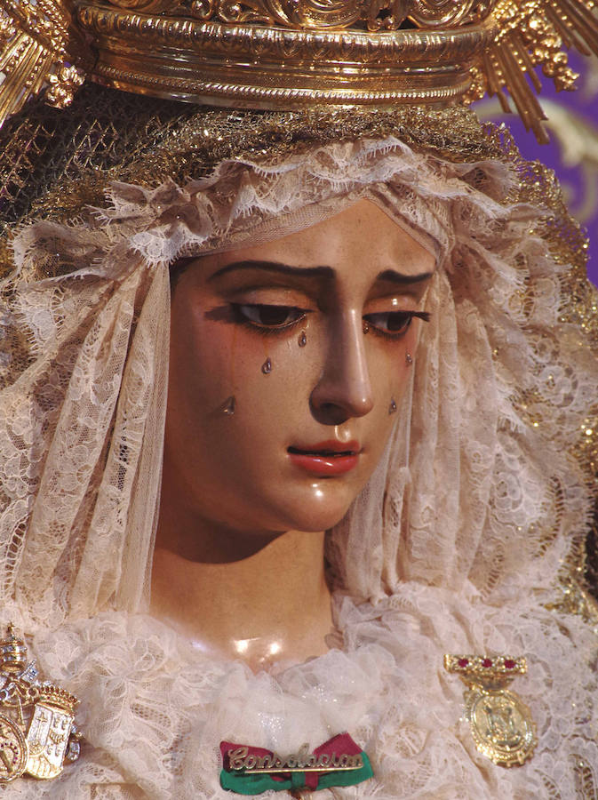 La muestra, organizada por la junta provincial de la Asociación Española contra el Cáncer (AECC), reúne en la calle Larios 45 fotos de Eduardo Nieto de las Vírgenes de Semana Santa y de la Patrona de Málaga. Más información  aquí .