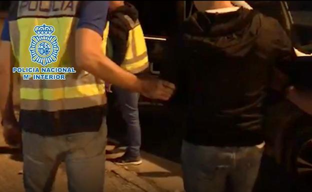 Momento de la detención.