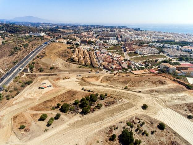 El avance de las obras en Juan Benítez.