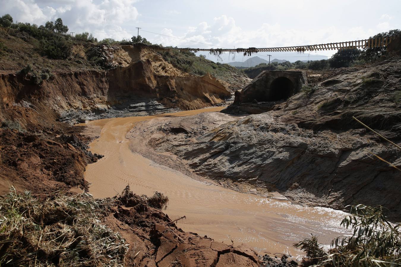 Vías del tren en Bobadilla. 