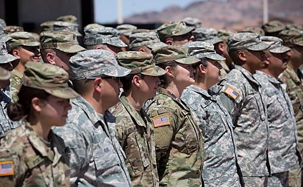 Miembros de la Guardia Nacional. 