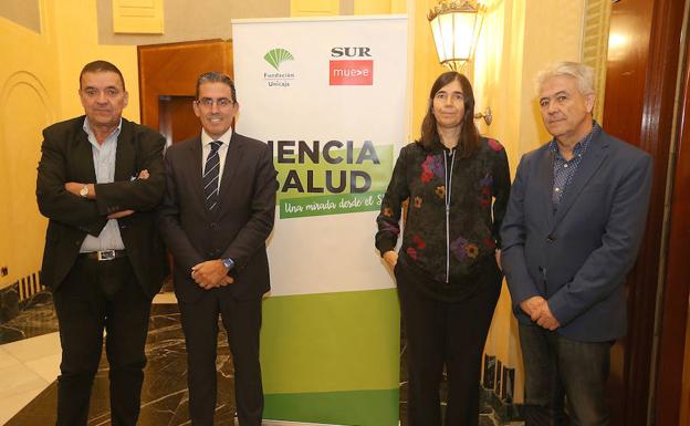 Pedro Luis Gómez, Sergio Corral, María Blasco y Emilio Alba, ayer.