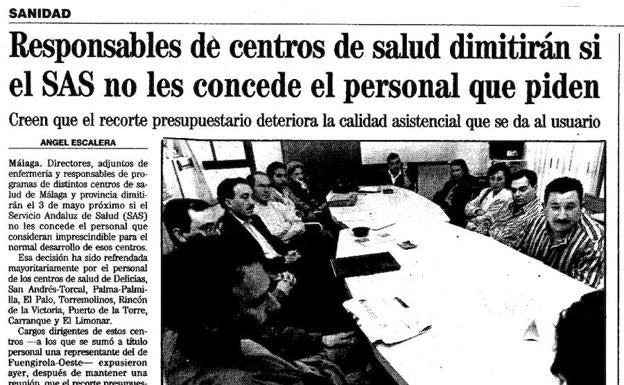 Noticia publicada en SUR en abril de 1993,