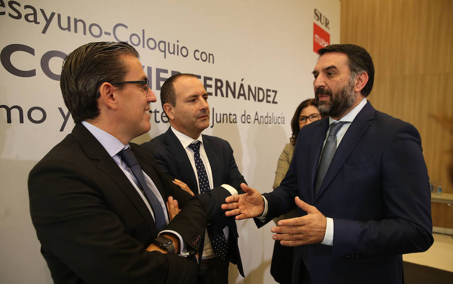 El consejero de Turismo y Deporte de la Junta de Andalucía, Francisco Javier Fernández, ha participado en un Foro SUR en el hotel NH Málaga