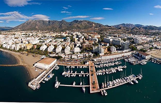 Marbella a vista de pájaro. 