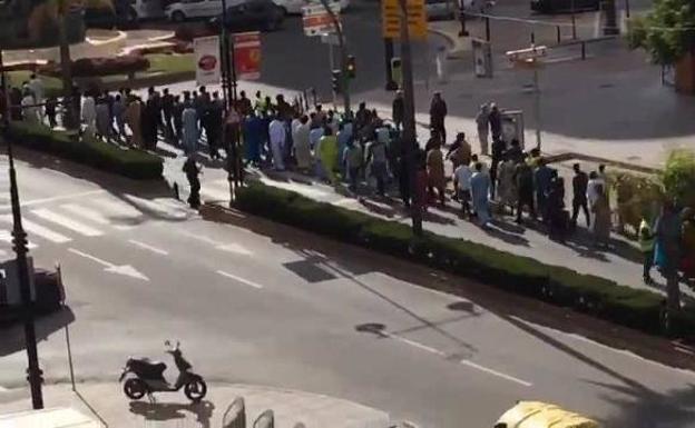 Imagen de la marcha desarrollada en Fuengirola. 