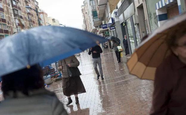 Aemet prevé lluvias intensas este domingo en Málaga