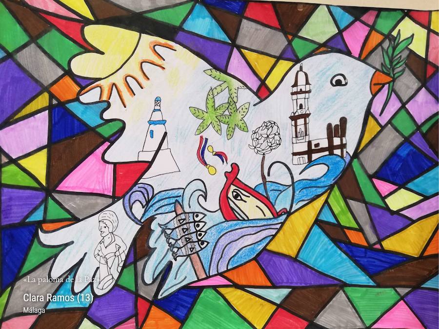 La Orquesta Sinfónica Provincial estrenará en el Martín Carpena la obra compuesta por Yuri Chugúyev en un concierto organizado por la Fundación Orden de la Paz, dentro de los actos del Octubre Picassiano. Niños y niñas de hasta 16 años pueden participar a través de un concurso de dibujo y verán sus trabajos proyectados durante el concierto en una pantalla gigante. Vota y participa:  http://ordendelapaz.org / Dibujo de: Clara Ramos (13). Málaga