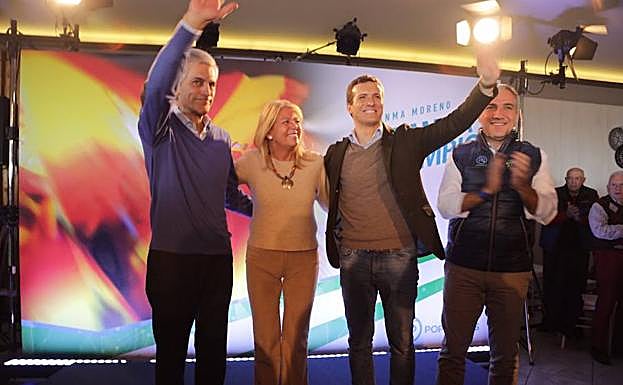 Casado en Marbella: «Todo lo que no sea votar al PP acabará en el embudo de Susana Díaz»