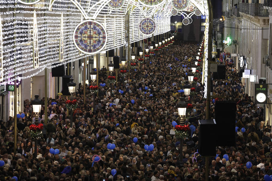 Las zonas emblemáticas de la ciudad se han iluminado este año con 2.062.104 puntos de luz leds de energía eficiente, una cifra algo superior a la del año pasado 