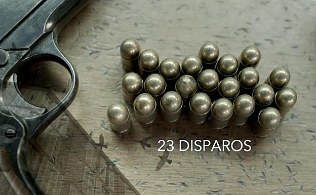 Imagen de teaser del documental '23 Disparos'.