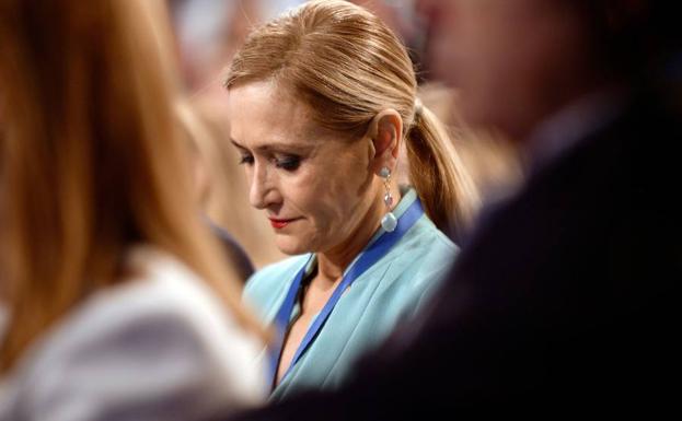 Cifuentes, el 8 de abril en el congreso del PP en Sevilla.